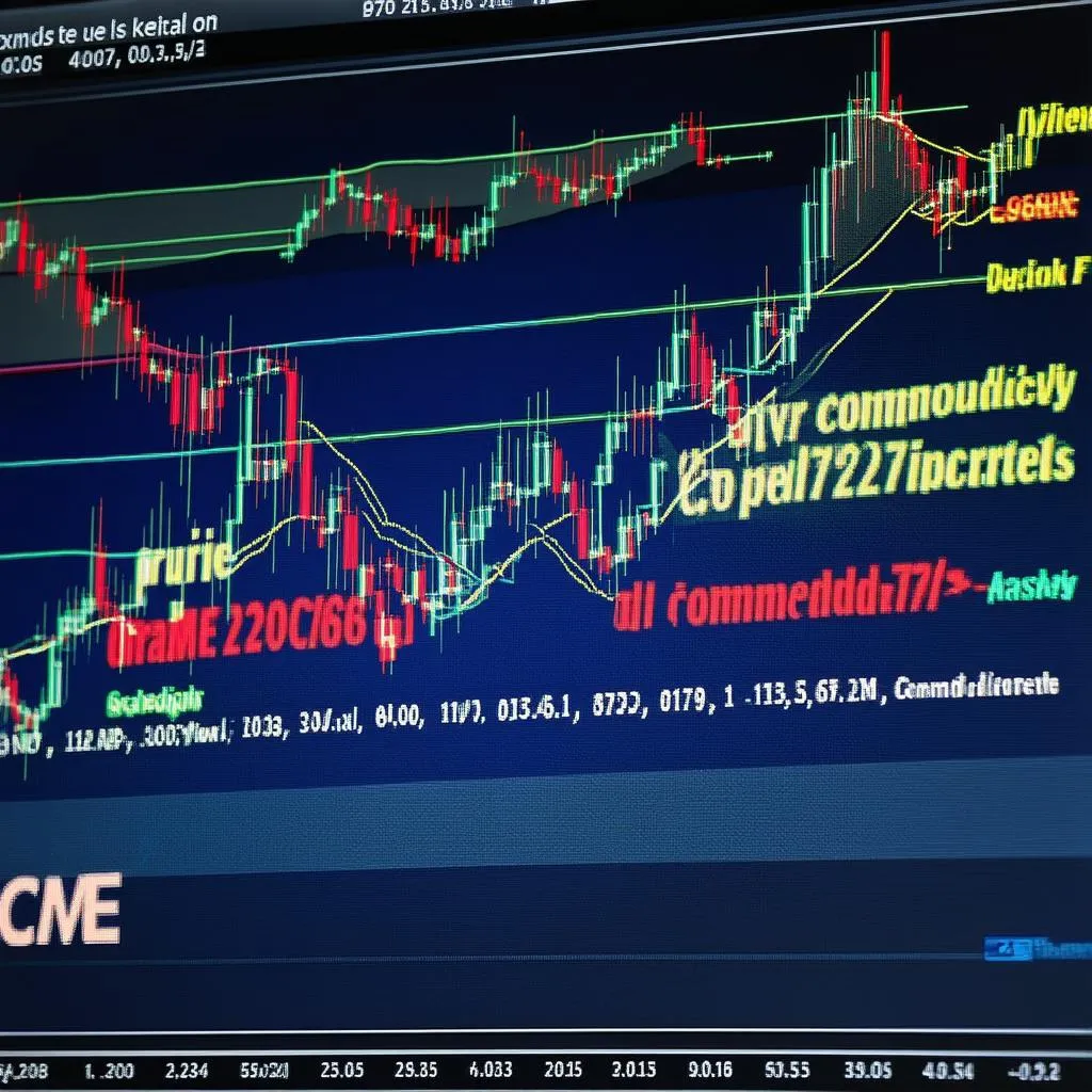 Biểu đồ giá trên CME