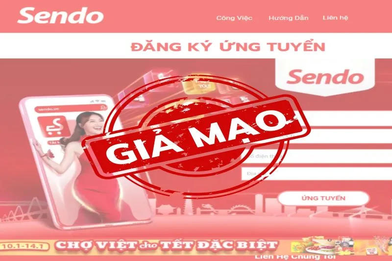 shop giả mạo sendo